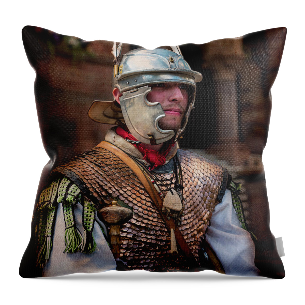 Architecture Throw Pillow featuring the photograph Roman Duty at World 's End by Brenda Kean
