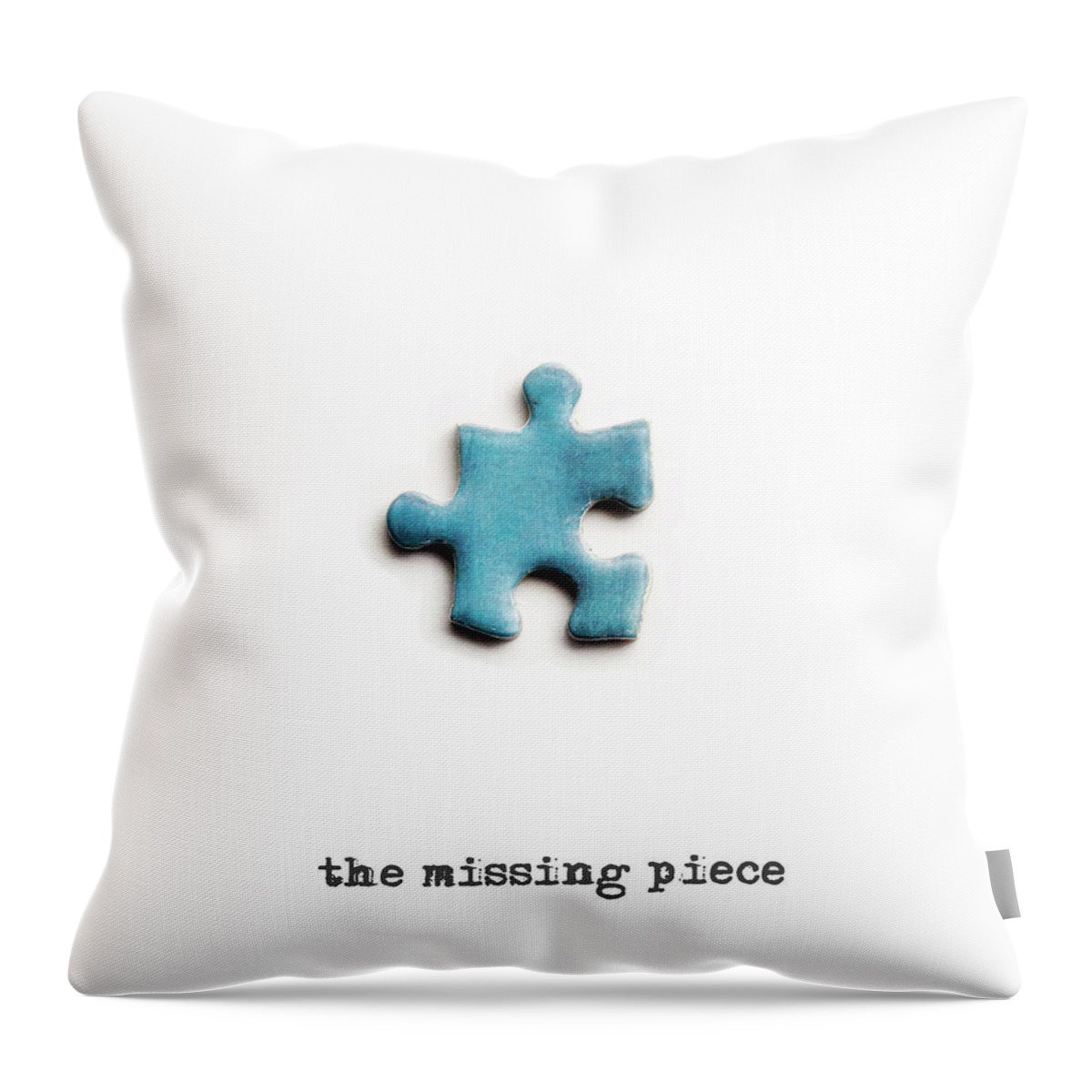 Puzzle Throw Pillow featuring the photograph The missing piece by Micah Offman