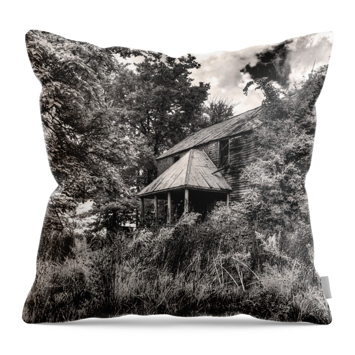 The Old Folks Are Gone Now Throw Pillow featuring the digital art The Old Folks Are Gone Now by William Fields