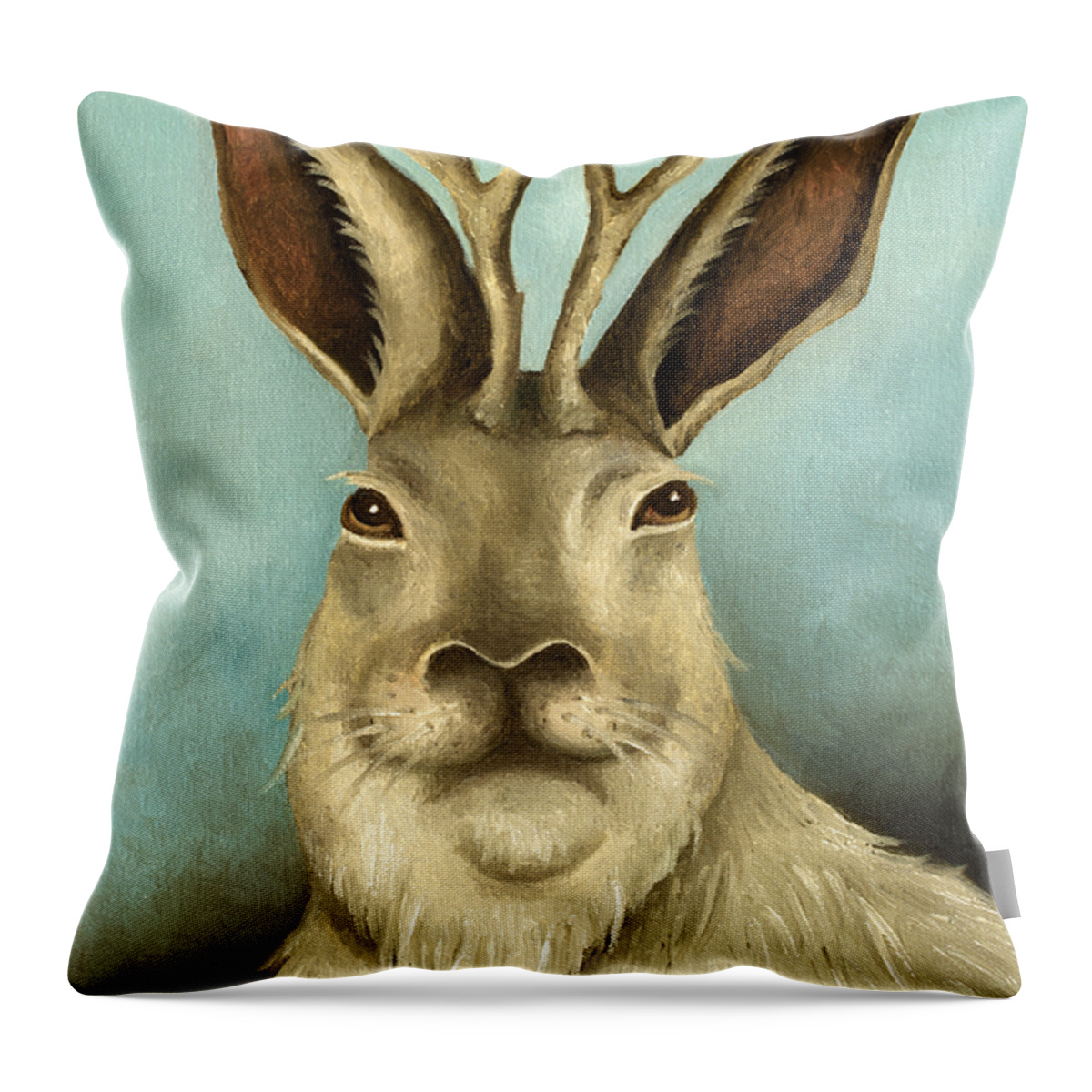 The Real Jackalope Throw Pillow For Sale By Leah Saulnier The