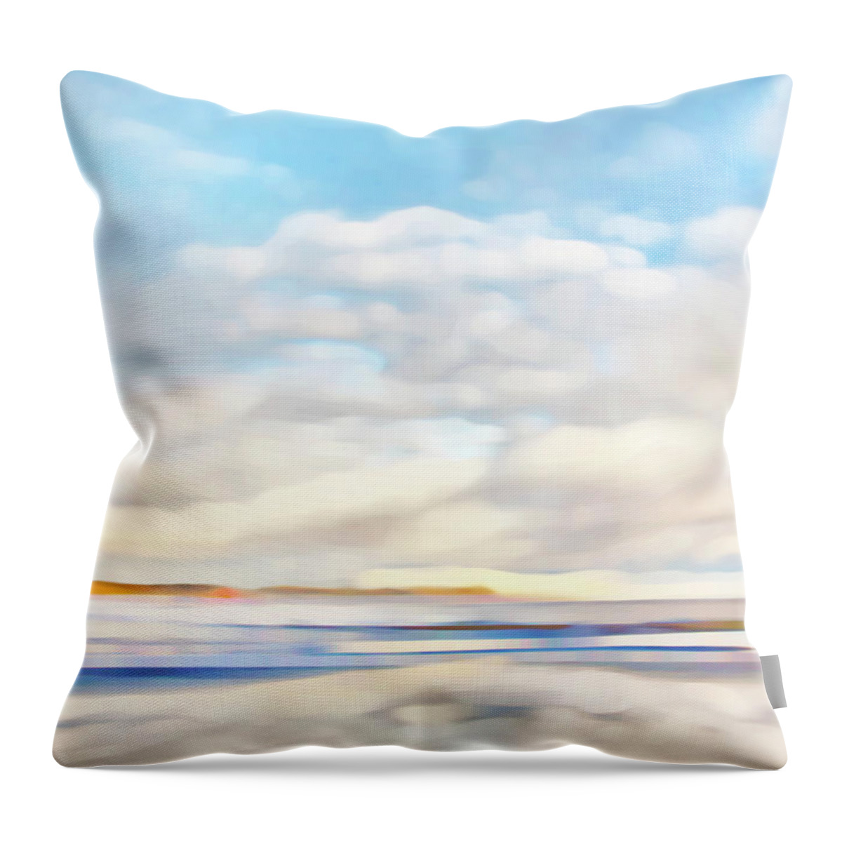 Sea Throw Pillow featuring the photograph The Seaside by Theresa Tahara