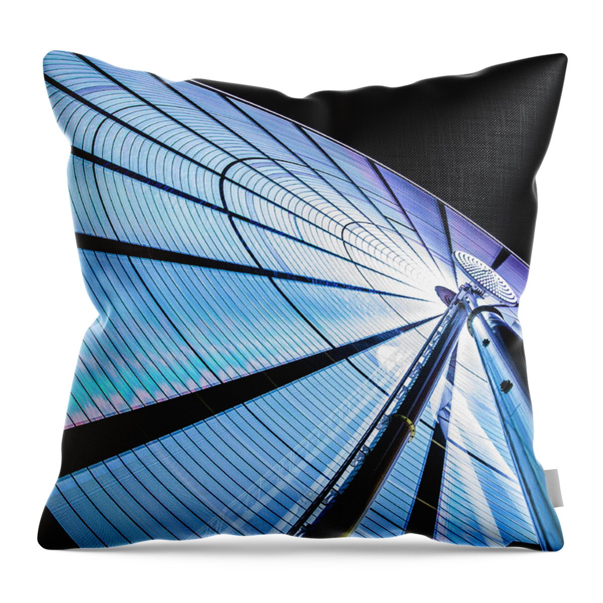 Sky Throw Pillow featuring the photograph The Seattle Great Wheel by Pelo Blanco Photo