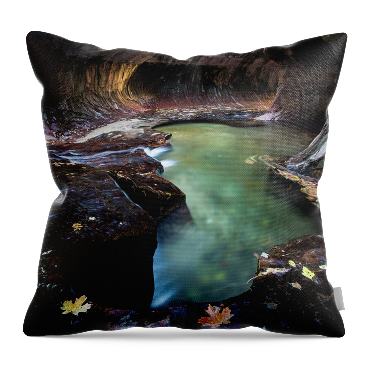 Utah Throw Pillow featuring the photograph The Subway by Wesley Aston
