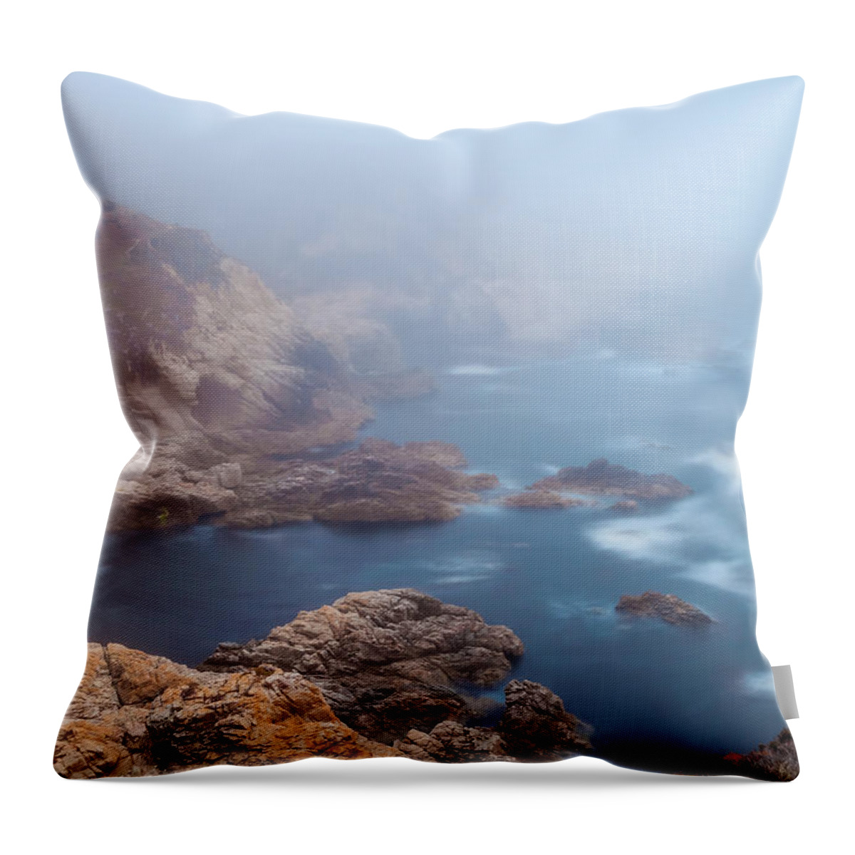 American Landscapes Throw Pillow featuring the photograph The Summer Fog by Jonathan Nguyen