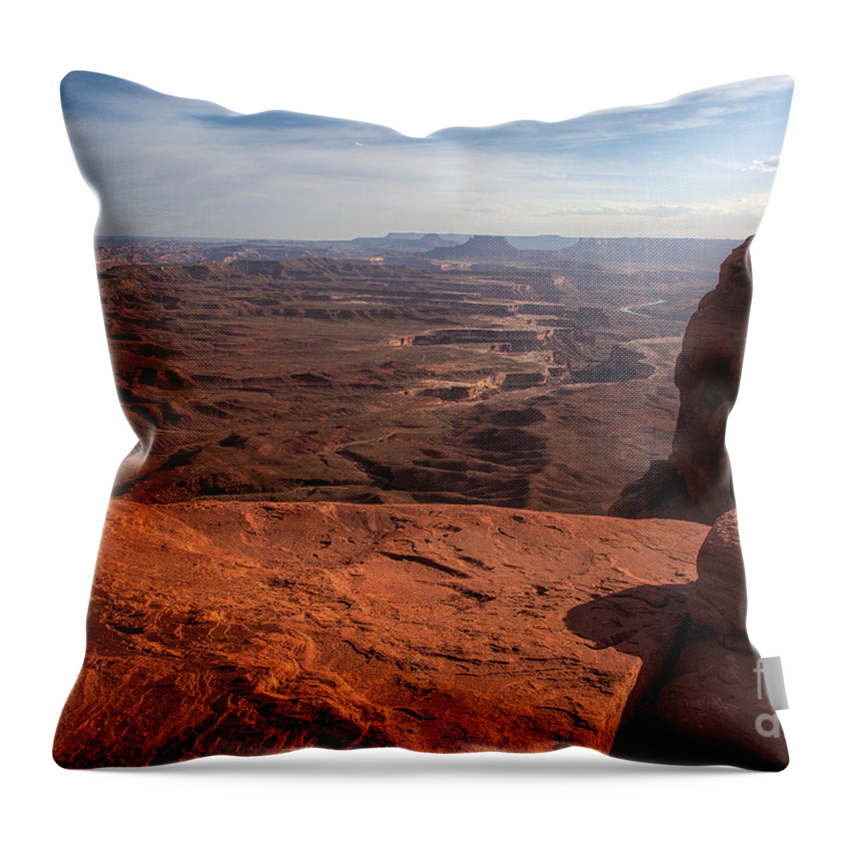 Utah Throw Pillow featuring the photograph The Vast Lands by Jim Garrison