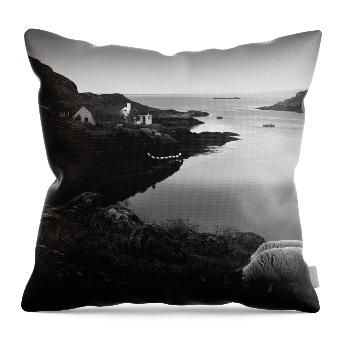 Applecross Peninsula Throw Pillow featuring the photograph The Village by Dorit Fuhg