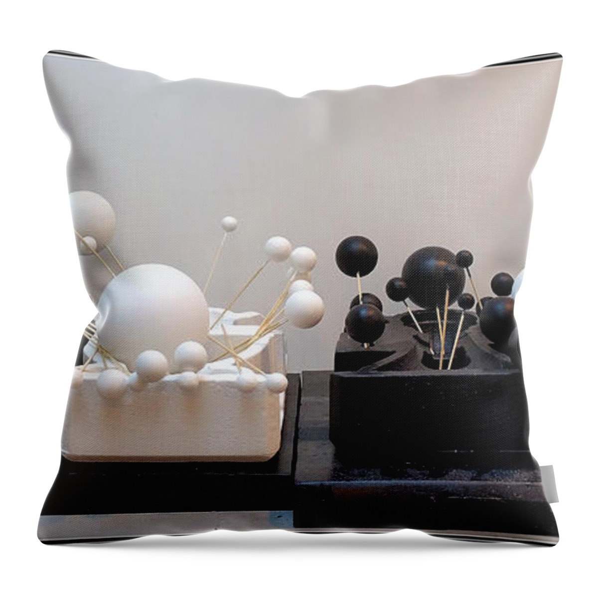  Throw Pillow featuring the painting Willendorf Wedding by James Lanigan Thompson MFA