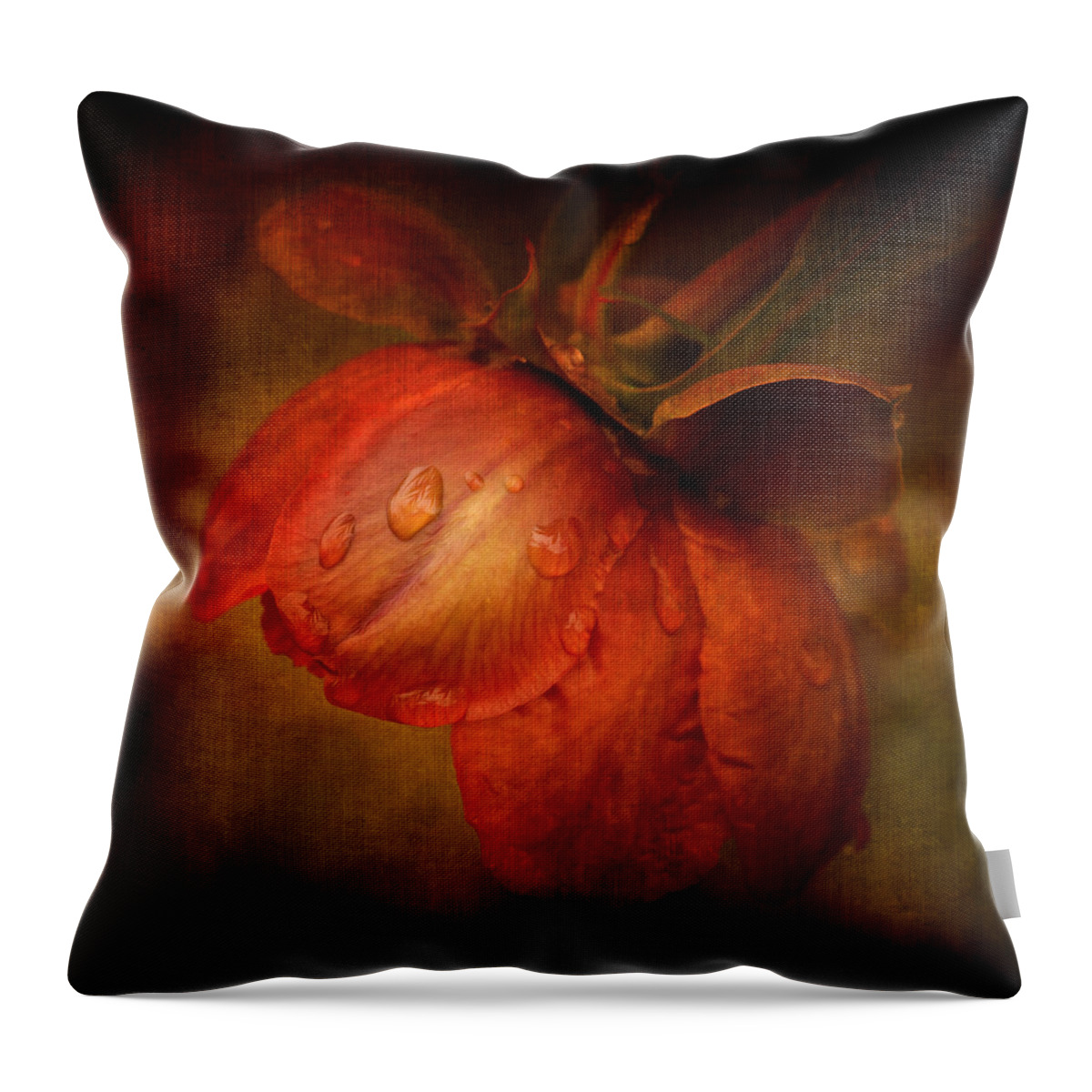 Flower Throw Pillow featuring the photograph There she goes by Philippe Sainte-Laudy