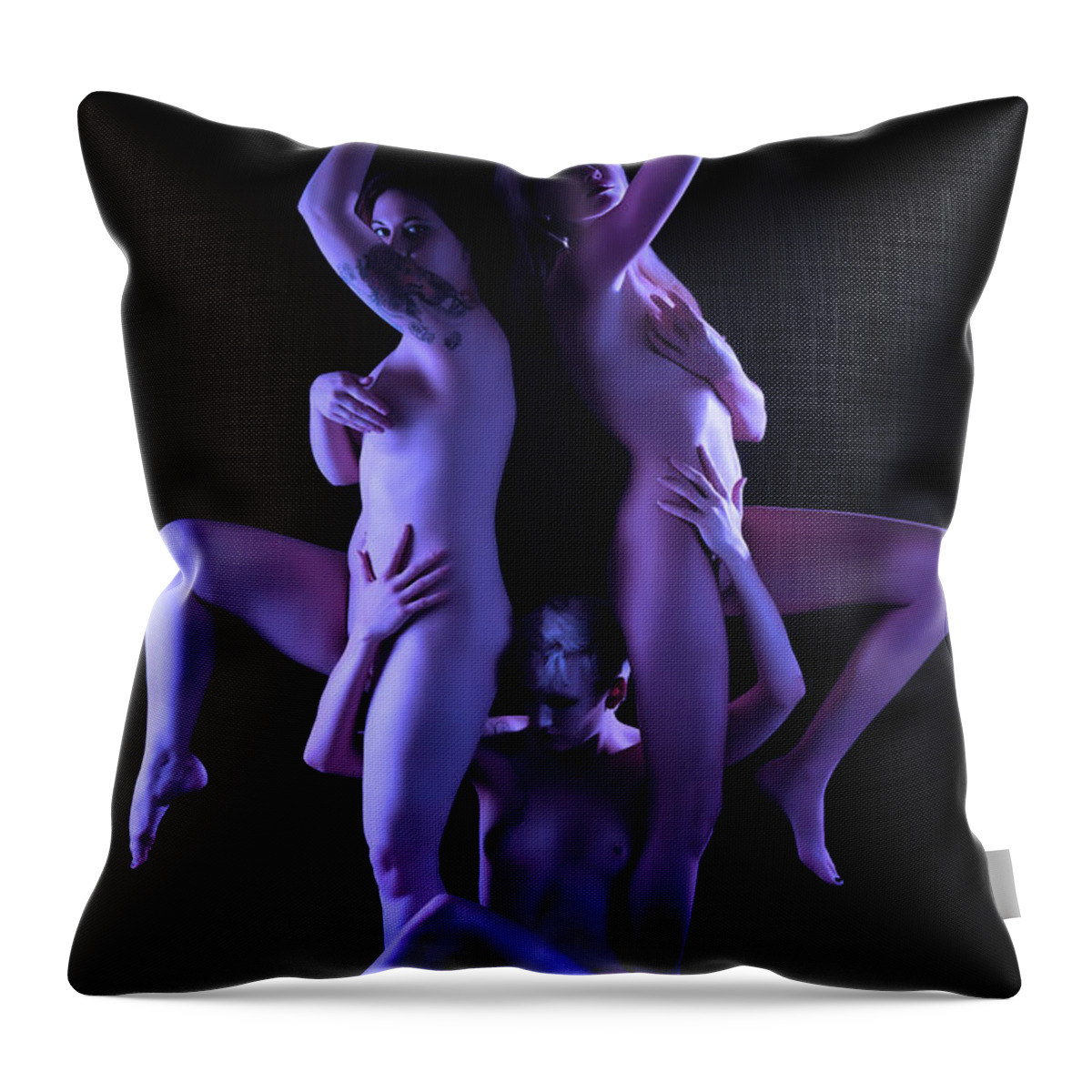 Artistic Photographs Throw Pillow featuring the photograph Three Sisters by Robert WK Clark