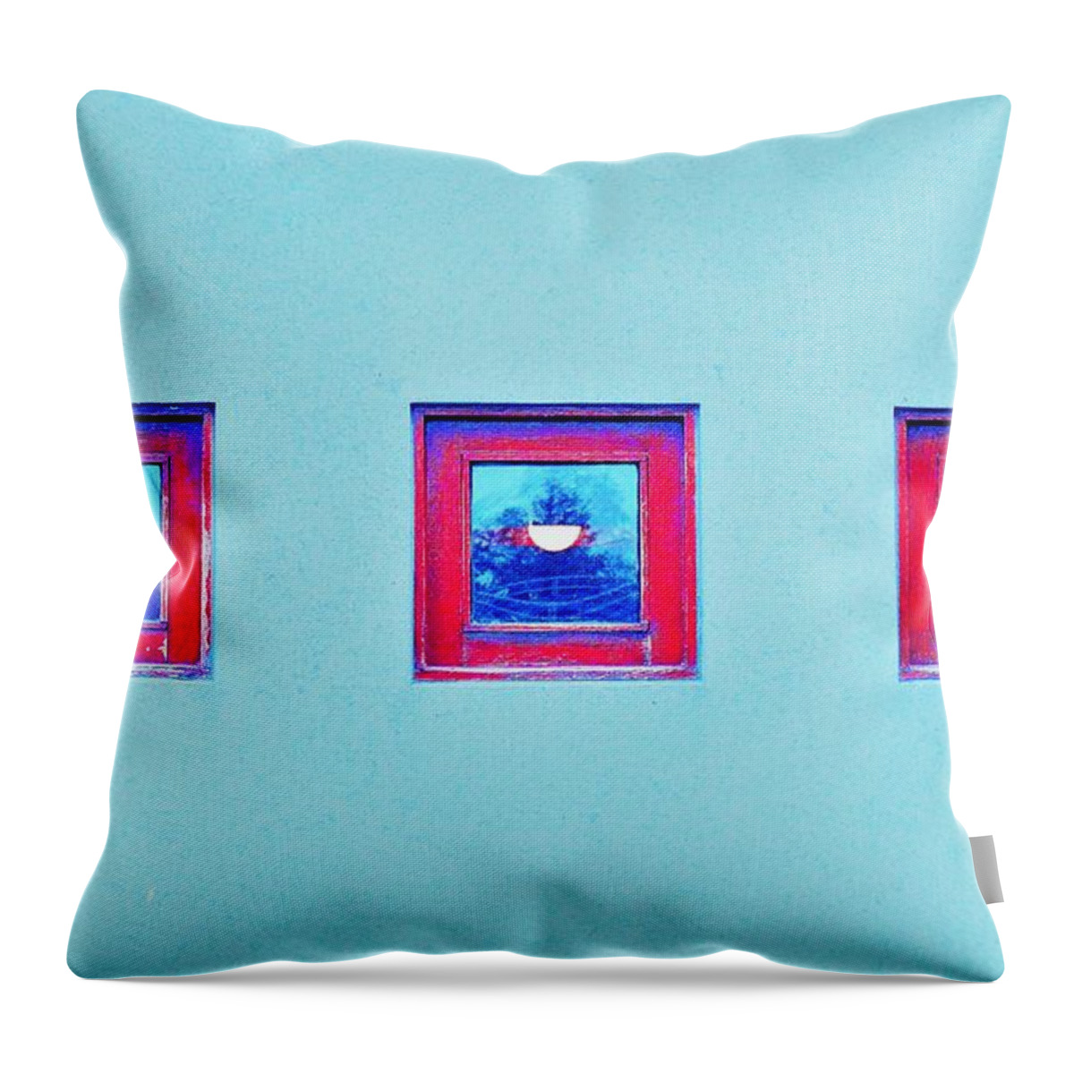 Windows Throw Pillow featuring the photograph Threes by Merle Grenz