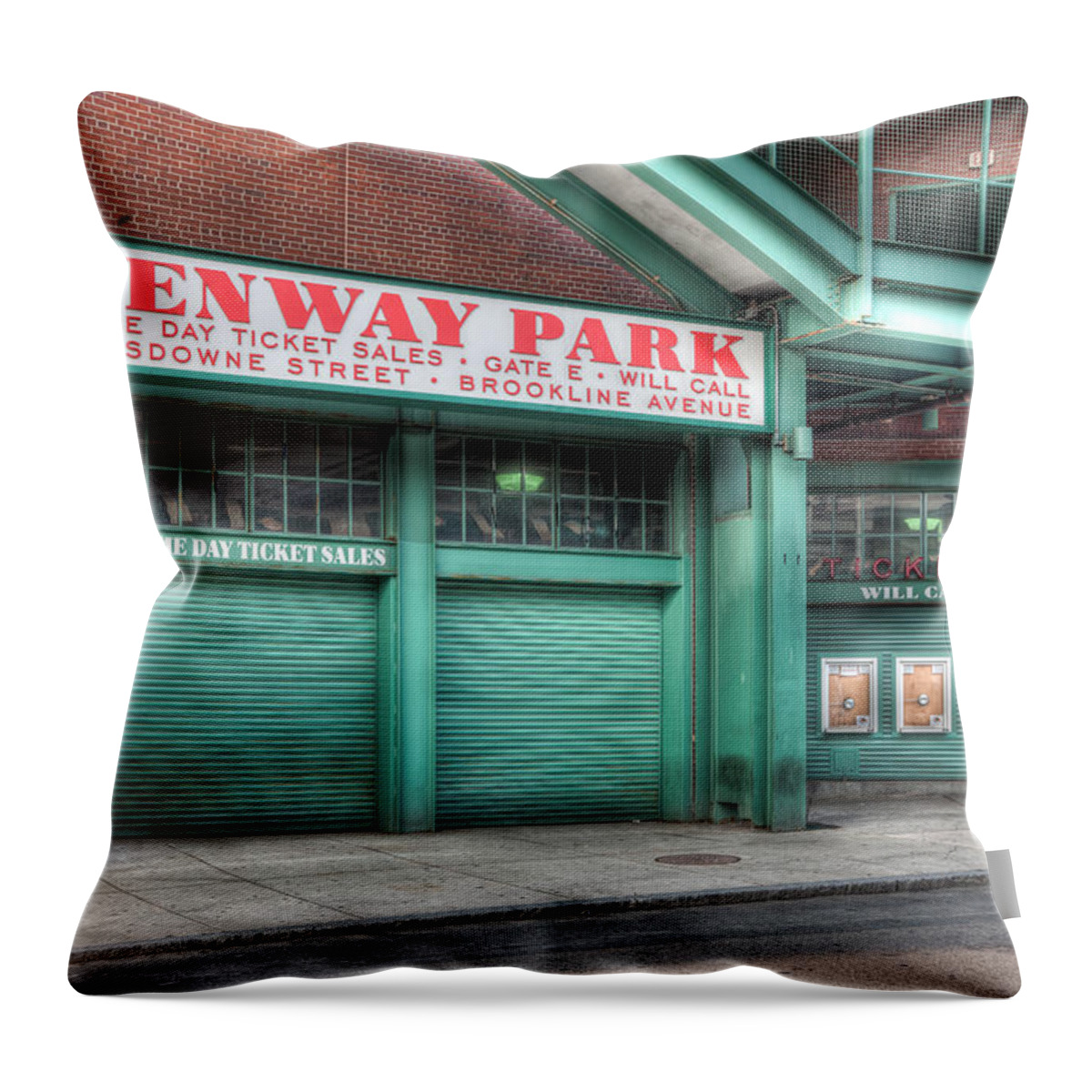 Clarence Holmes Throw Pillow featuring the photograph Ticket Windows by Clarence Holmes