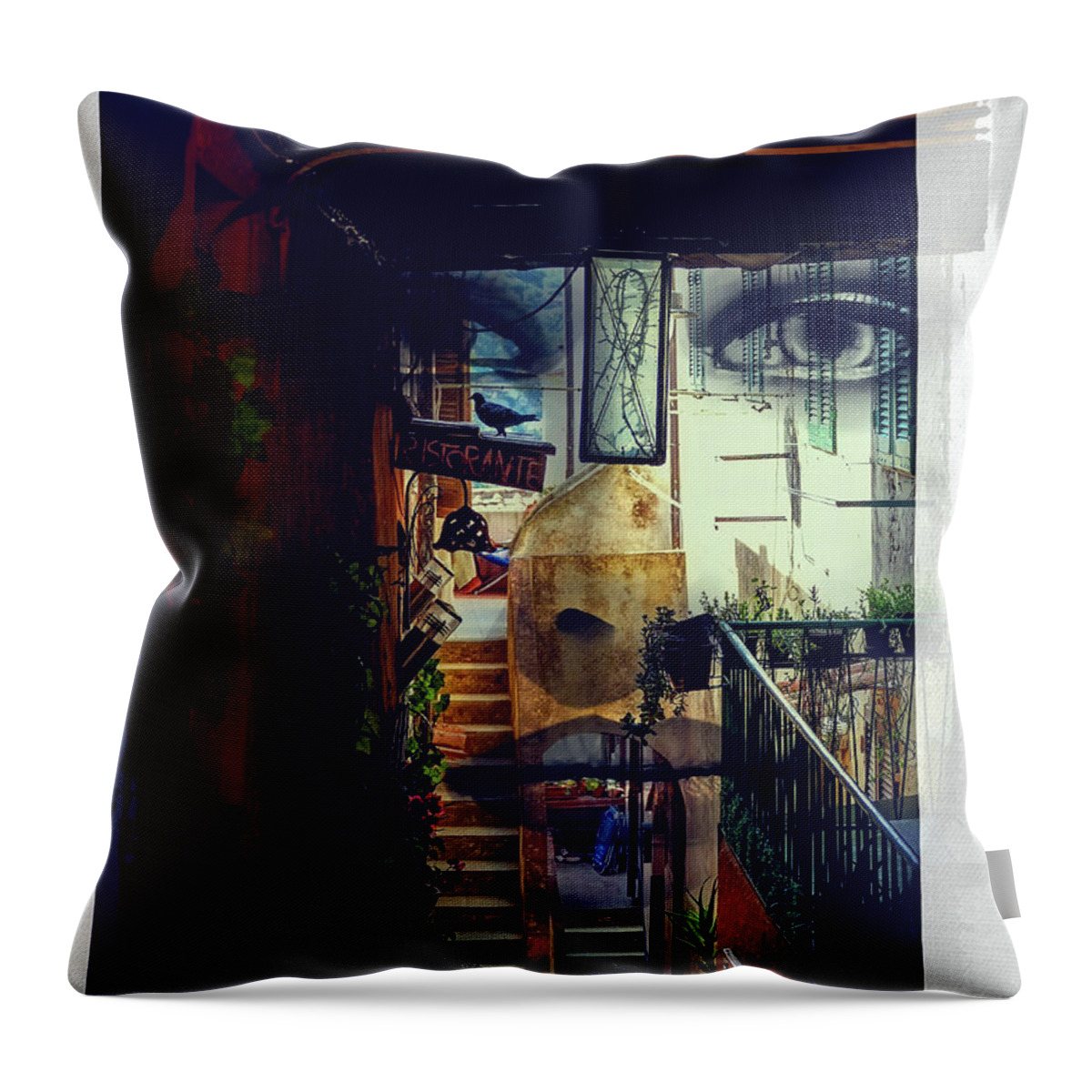 Diner Throw Pillow featuring the photograph Time for diner by Gabi Hampe