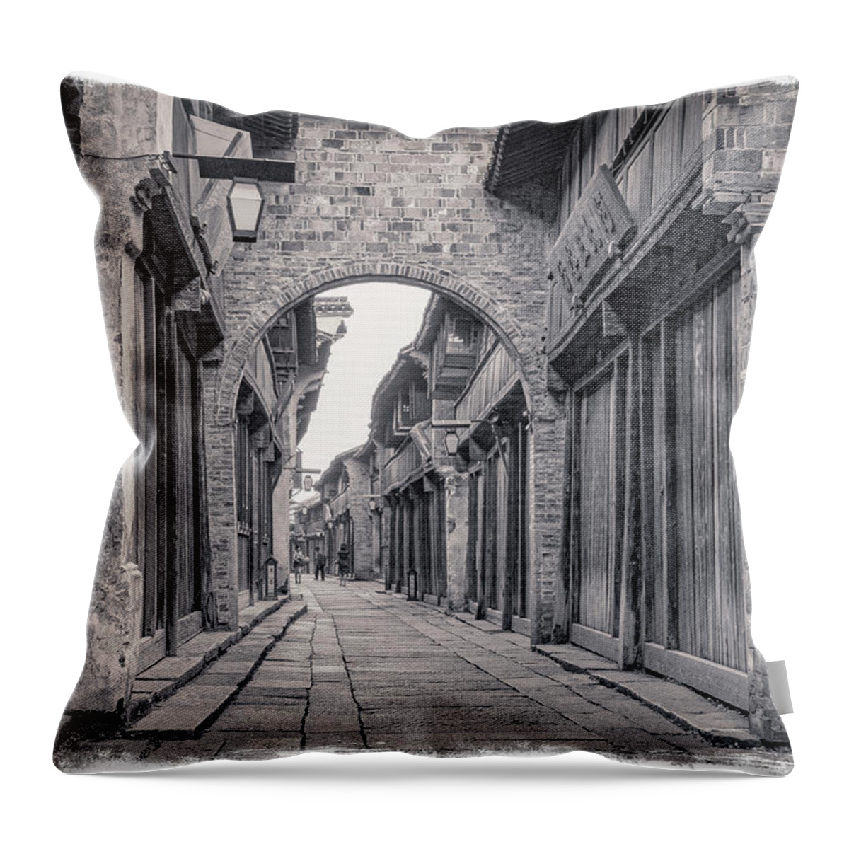 Asia Throw Pillow featuring the photograph Timeless. by Usha Peddamatham
