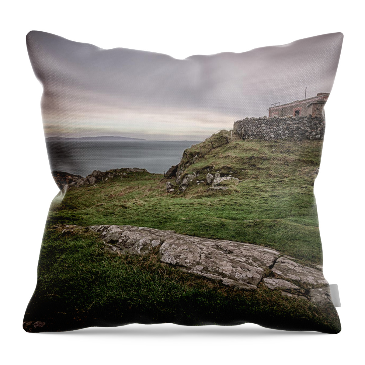 Torr Throw Pillow featuring the photograph Torr Head by Nigel R Bell