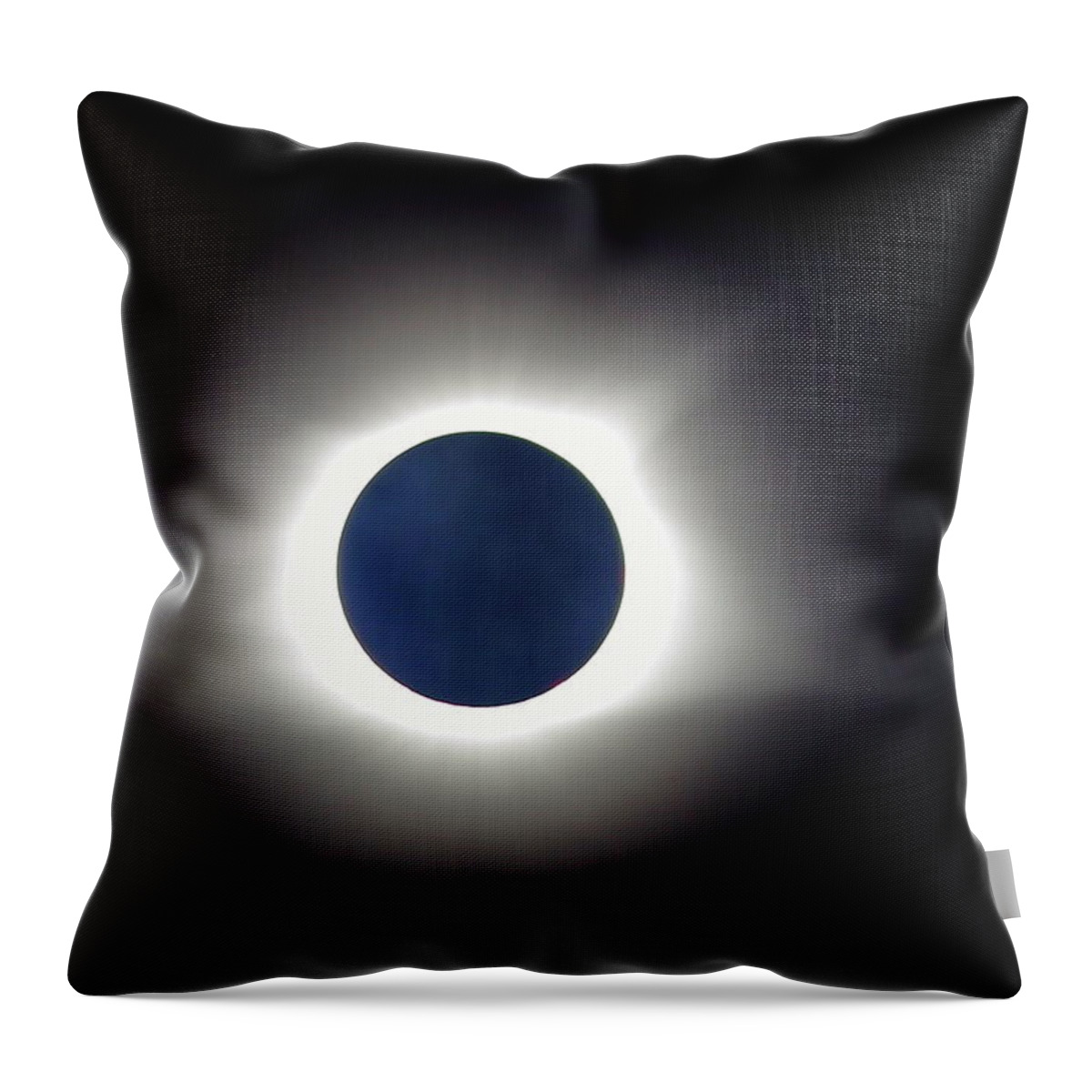 Eclipse Throw Pillow featuring the photograph Blue Moon by Daniel Reed