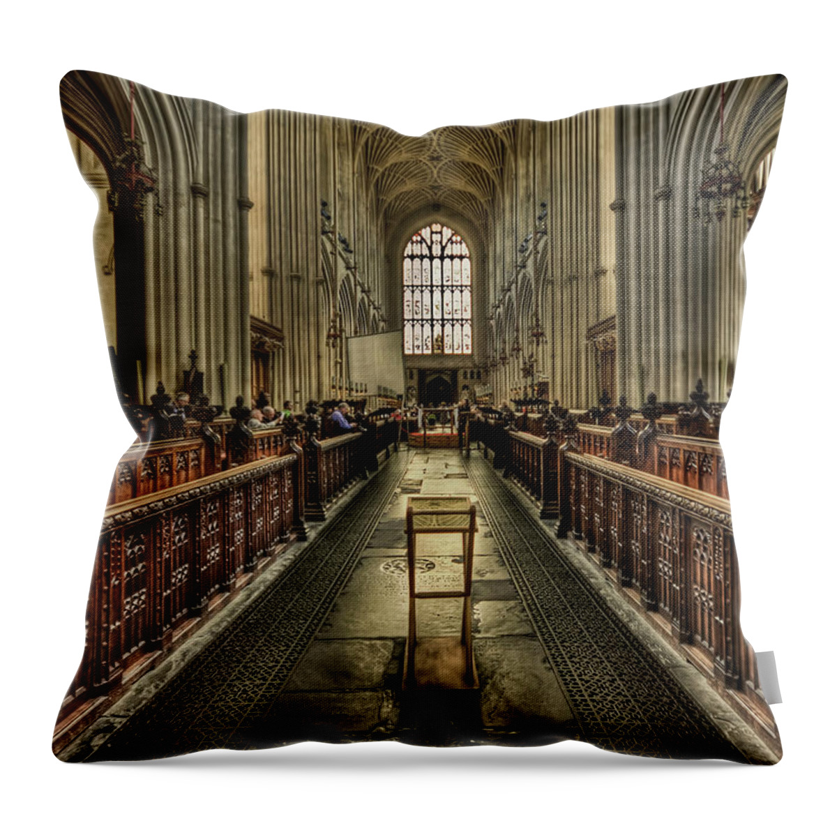 Abbey Throw Pillow featuring the photograph Toward Eternity by Evelina Kremsdorf