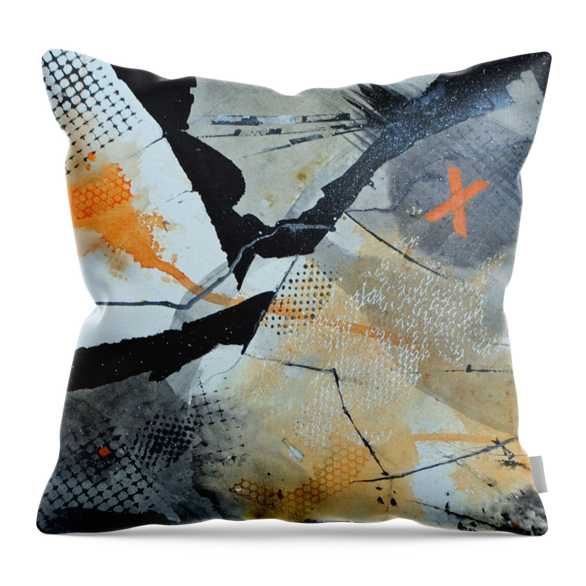 Daphne Abstract Multi Color Large Throw Pillow With Insert in 2023
