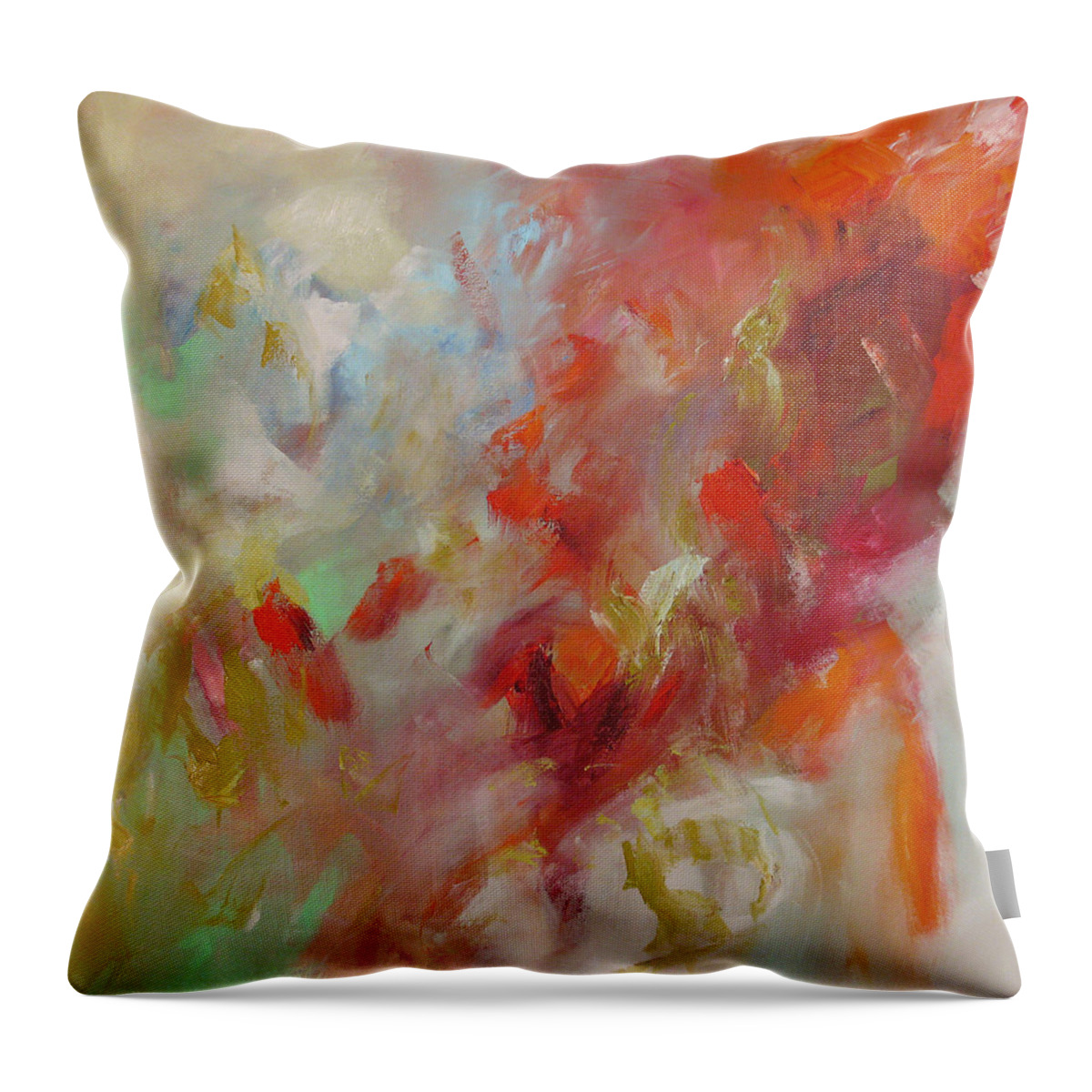 Art Throw Pillow featuring the painting Triumph by Linda Monfort