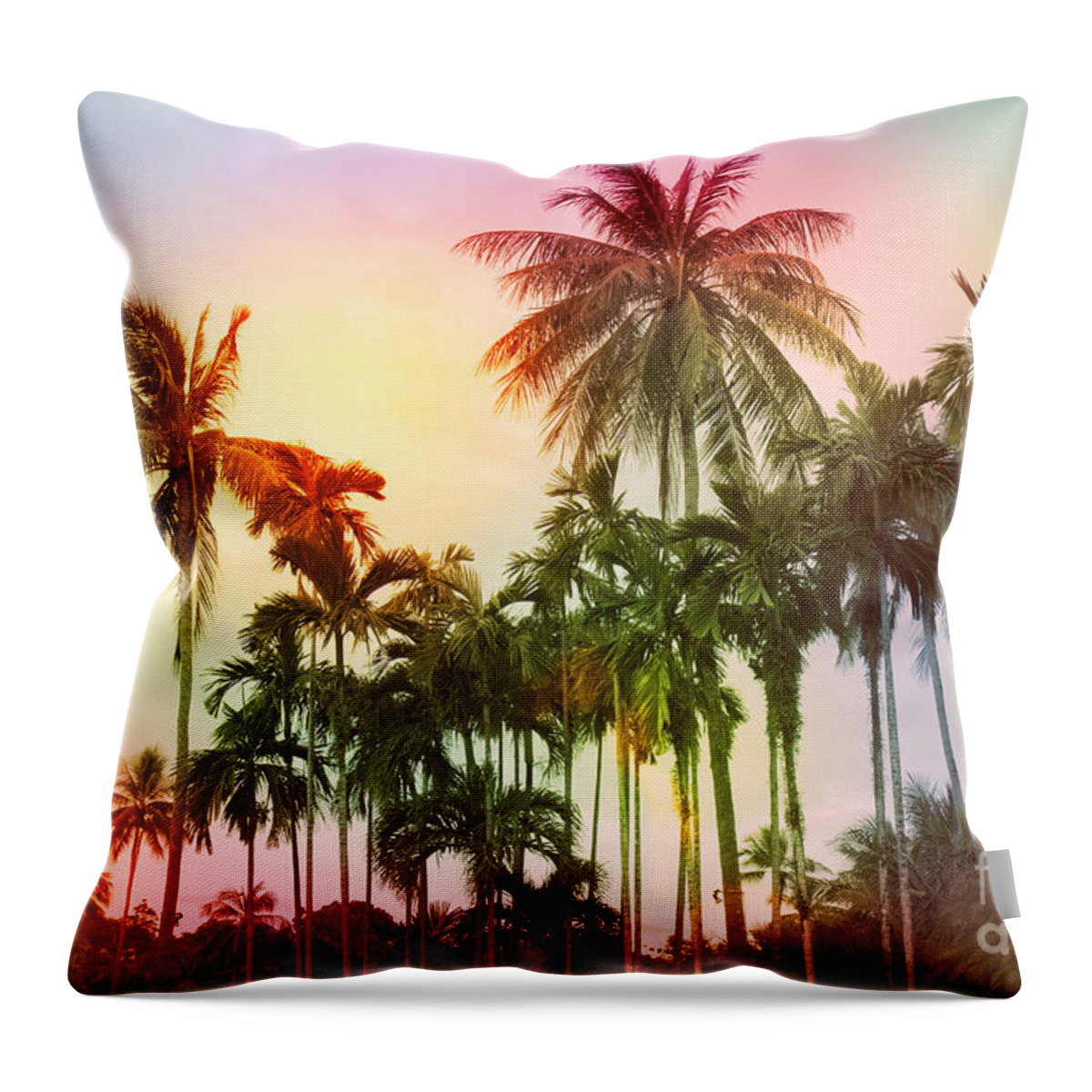 Tropical Throw Pillow featuring the photograph Tropical 11 by Mark Ashkenazi