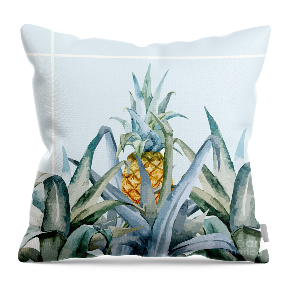 Summer Throw Pillow featuring the painting Tropical Feeling by Mark Ashkenazi