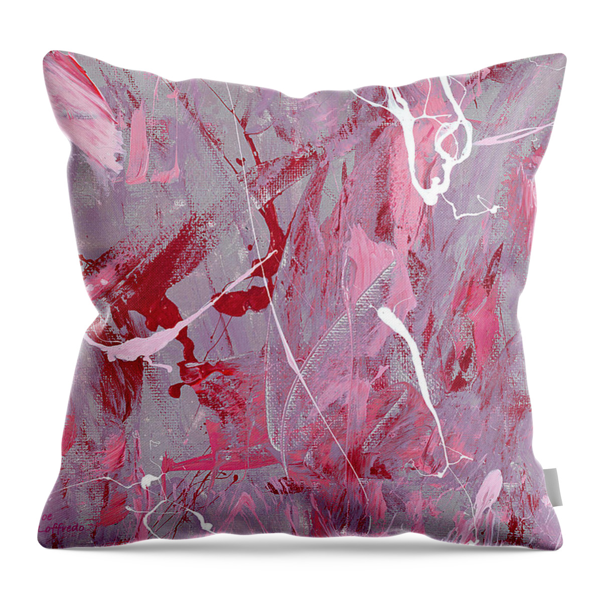 Valentine Throw Pillow featuring the painting Valentine by Joe Loffredo
