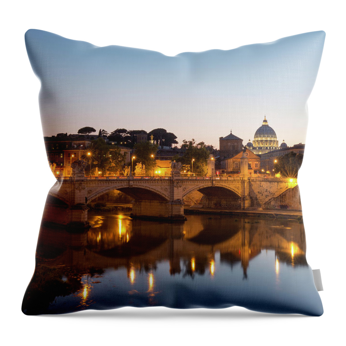 Rome Throw Pillow featuring the photograph View Of Rome by Rob Davies