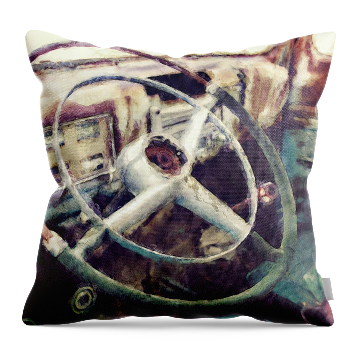 Truck Throw Pillow featuring the photograph Vintage Pickup Truck by Phil Perkins