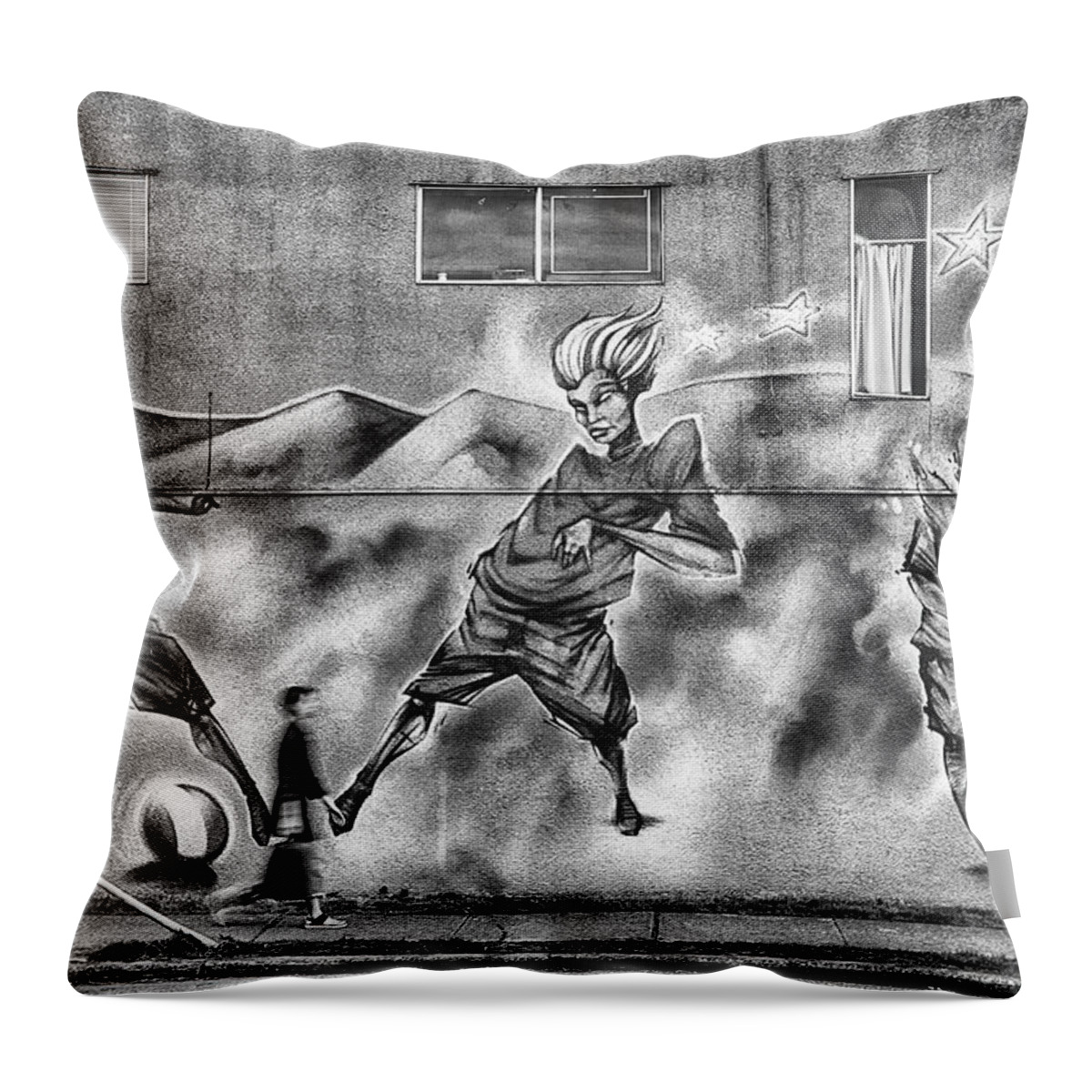 Vancouver Throw Pillow featuring the photograph Watch Where You're Walking by Theresa Tahara