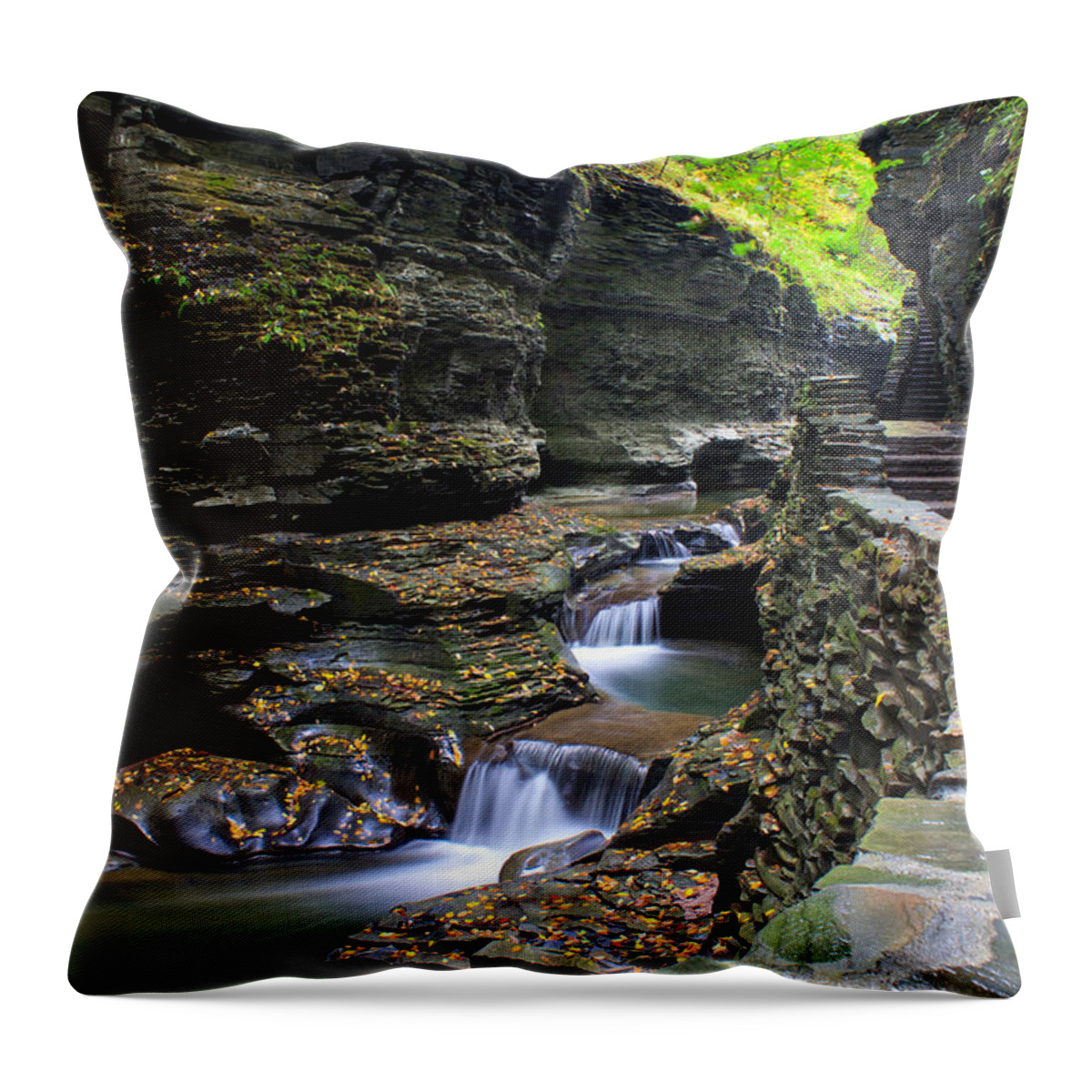 Nunweiler Throw Pillow featuring the photograph Watkins Glen by Nunweiler Photography
