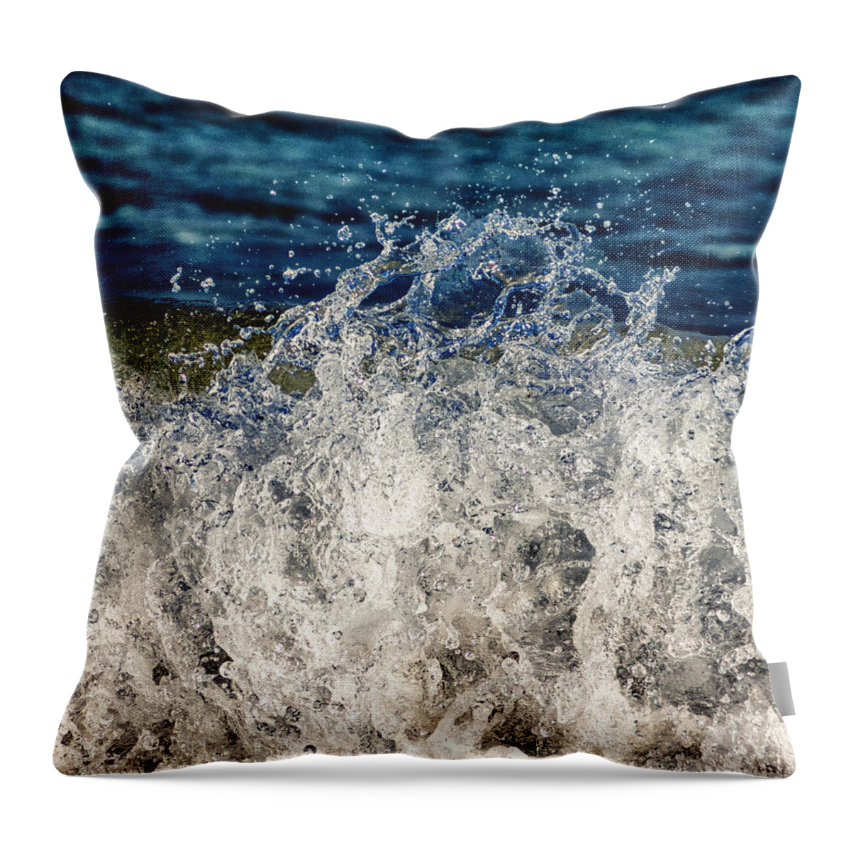 Water Throw Pillow featuring the photograph Wave4 by Stelios Kleanthous