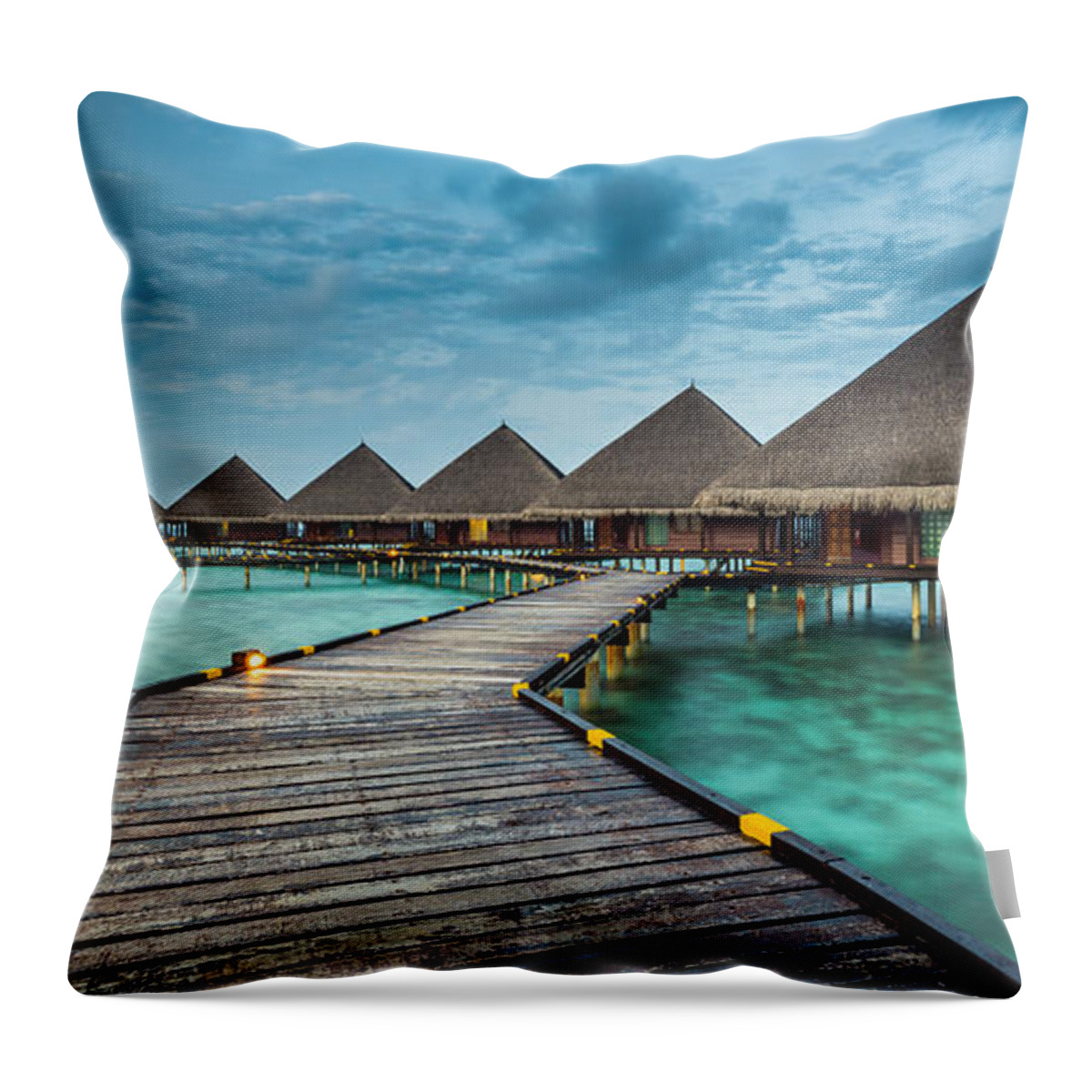 Amazing Throw Pillow featuring the photograph Way To Luxury 2x1 by Hannes Cmarits