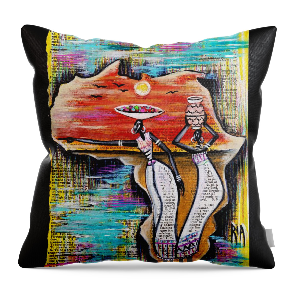 Artistria Throw Pillow featuring the photograph We Gon Shine by Artist RiA