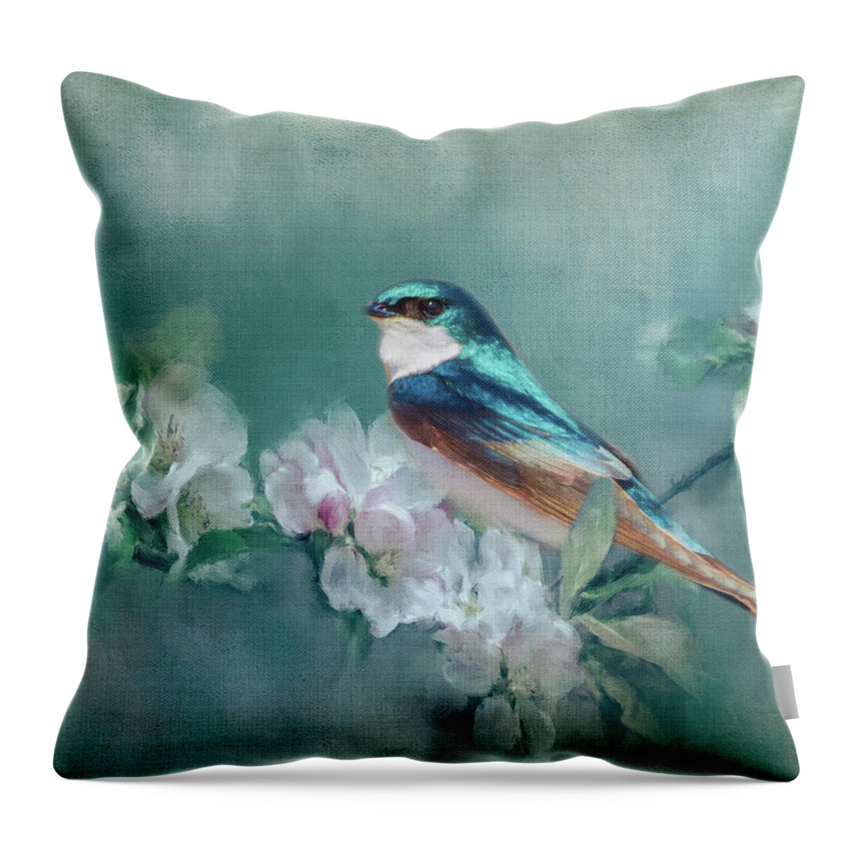 Spring Throw Pillow featuring the photograph Welcome Spring by Cathy Kovarik