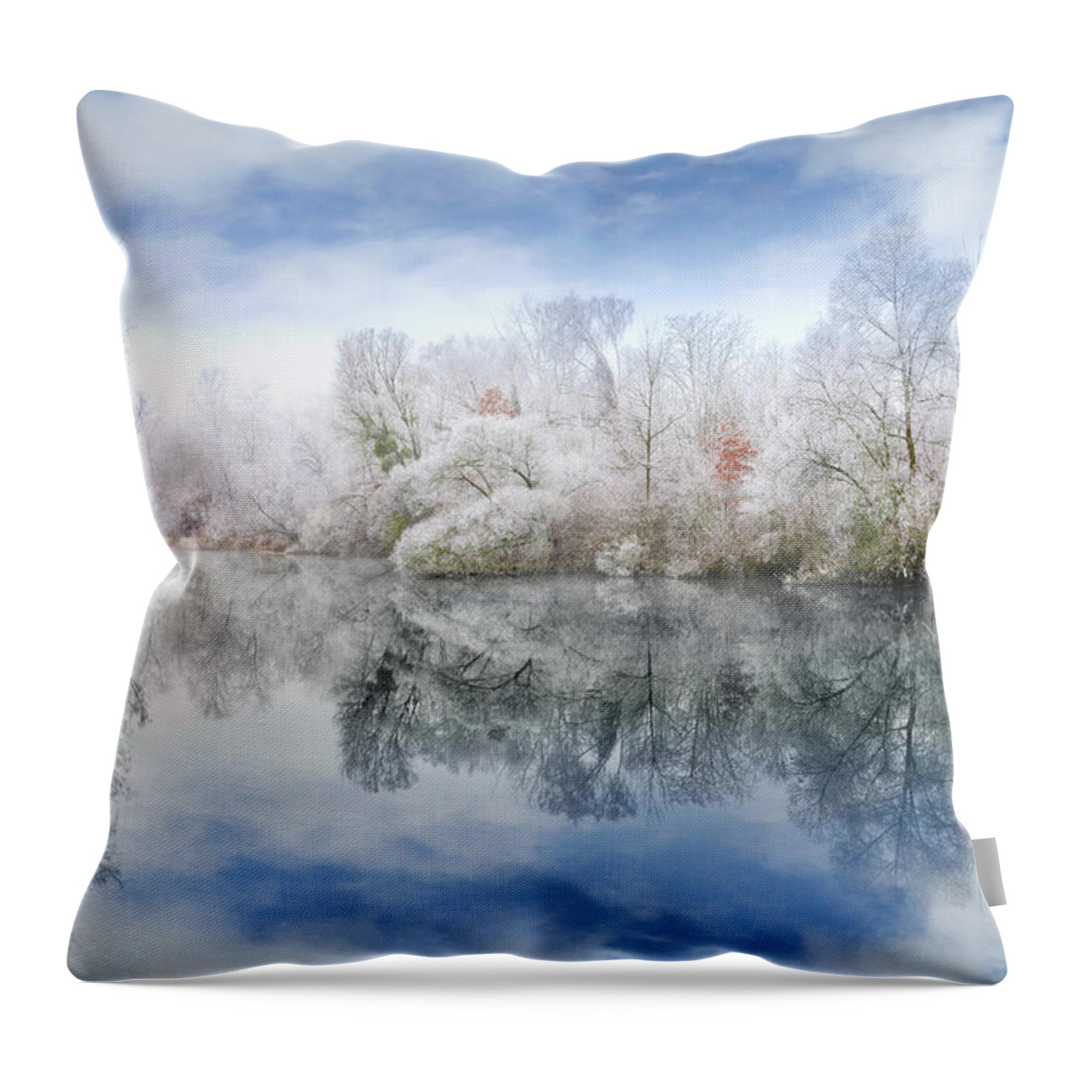Landscape Throw Pillow featuring the photograph White Space by Philippe Sainte-Laudy
