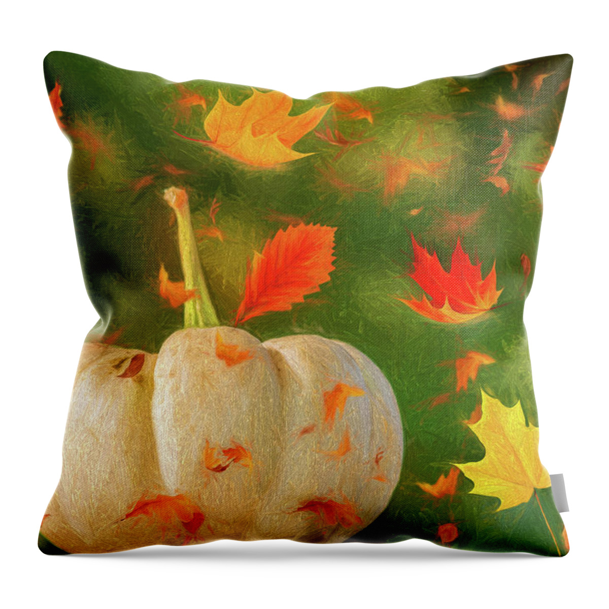 Autumn Throw Pillow featuring the photograph Winds of Autumn by Cathy Kovarik