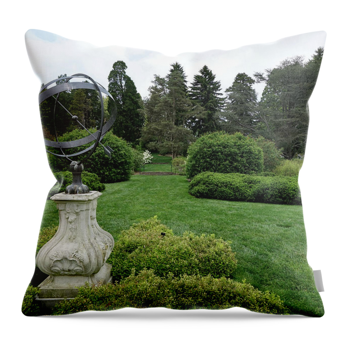 Winterthur Throw Pillow featuring the photograph Winterthur Gardens #5414 by Raymond Magnani