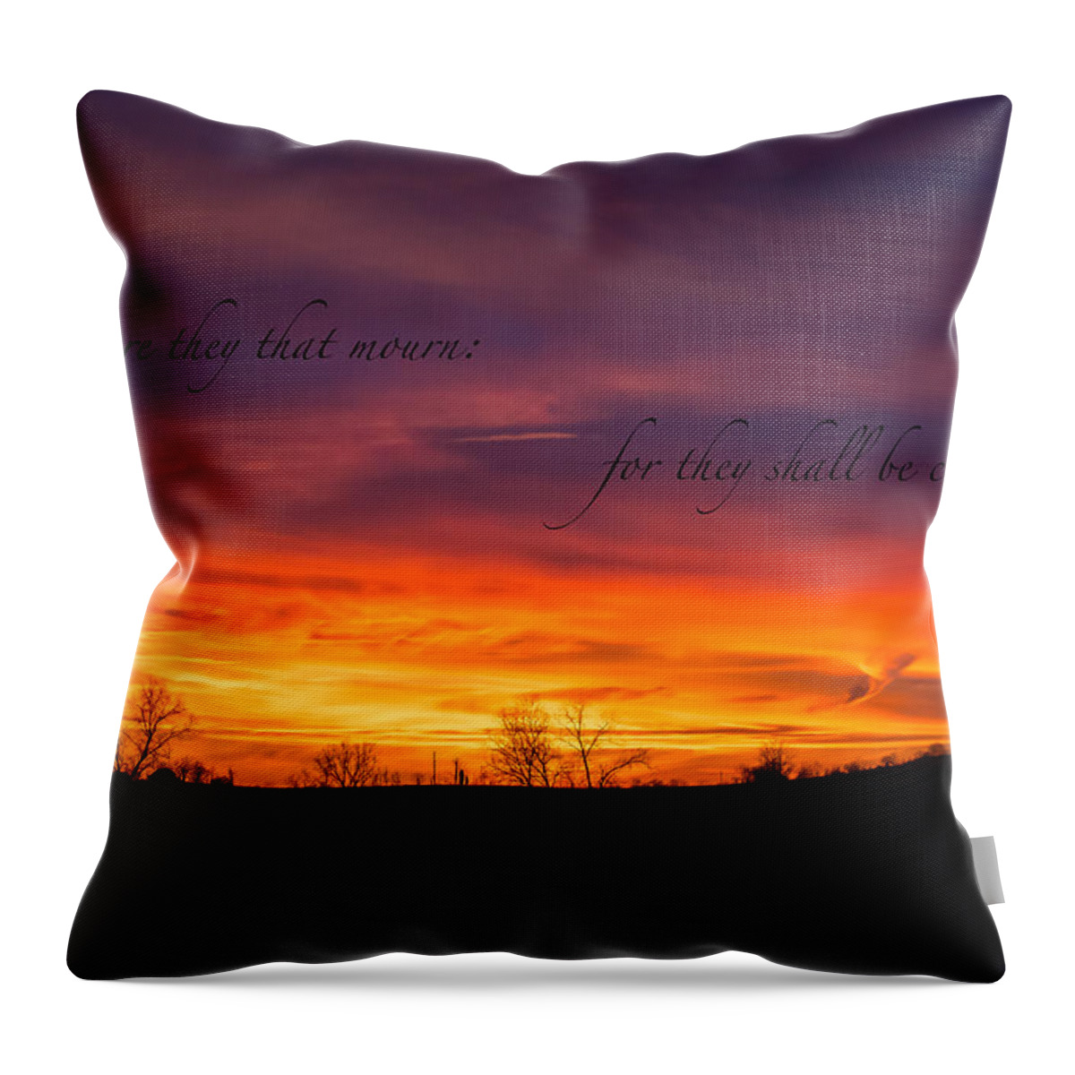 Landscape Throw Pillow featuring the photograph Finding Some Comfort Within The Clouds by Holden The Moment
