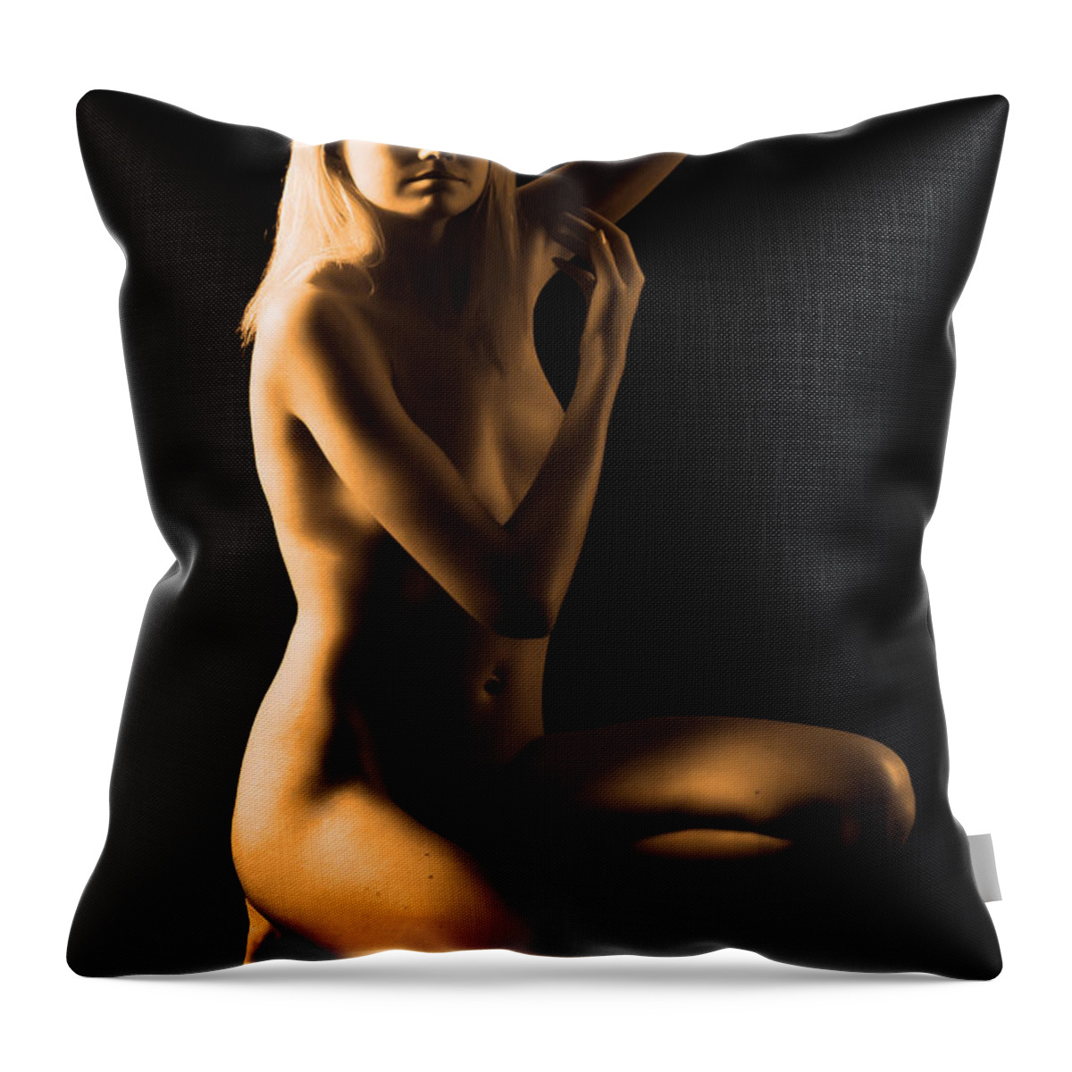 Artistic Photographs Throw Pillow featuring the photograph Young Maiden by Robert WK Clark