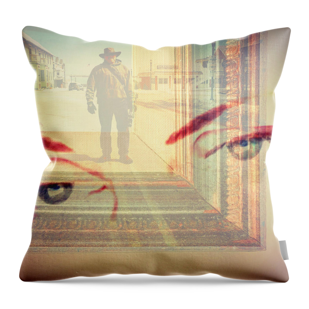 Eyes Throw Pillow featuring the digital art Your Eyes Only by Theresa Marie Johnson