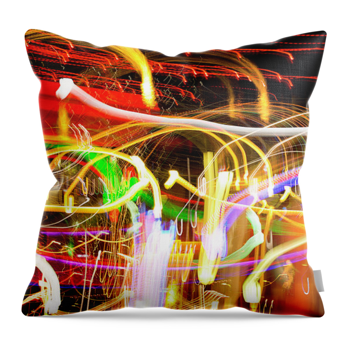 Electrifying-color Throw Pillow featuring the photograph Your Life Has Touched So Many The Outcome You Will Know by Acropolis De Versailles