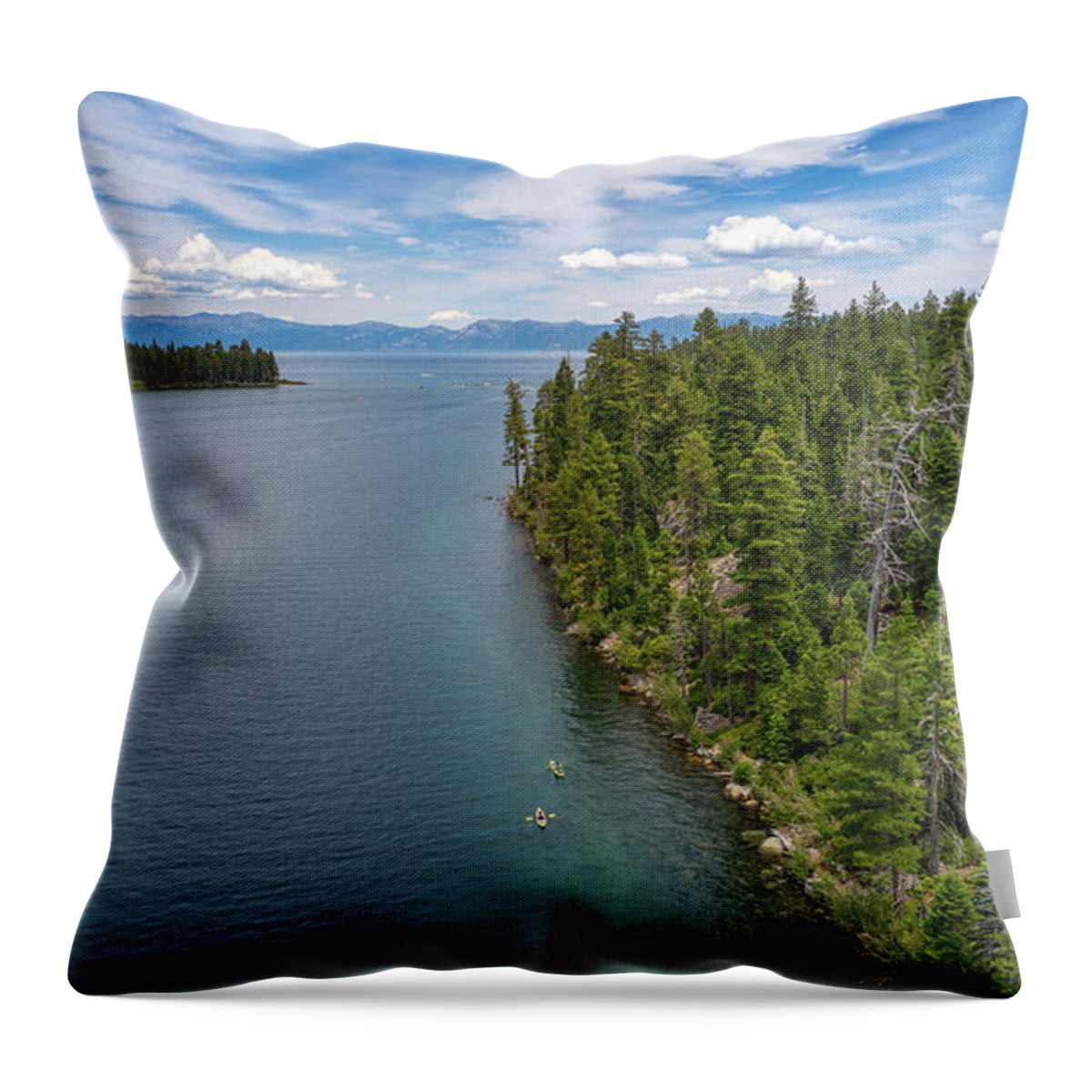 Lake Tahoe Throw Pillow featuring the photograph Emerald Bay Lake Tahoe by Anthony Giammarino