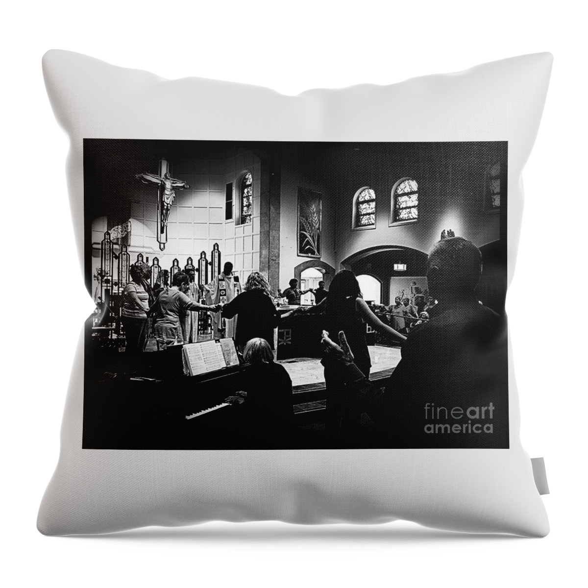 Jesus Throw Pillow featuring the photograph Ring of Faith by Frank J Casella