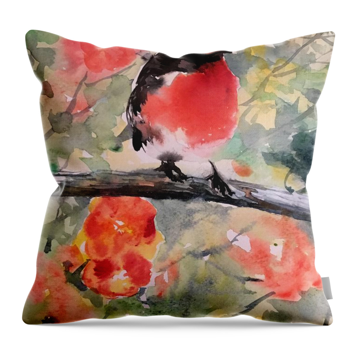 1312019 Throw Pillow featuring the painting 1312019 by Han in Huang wong