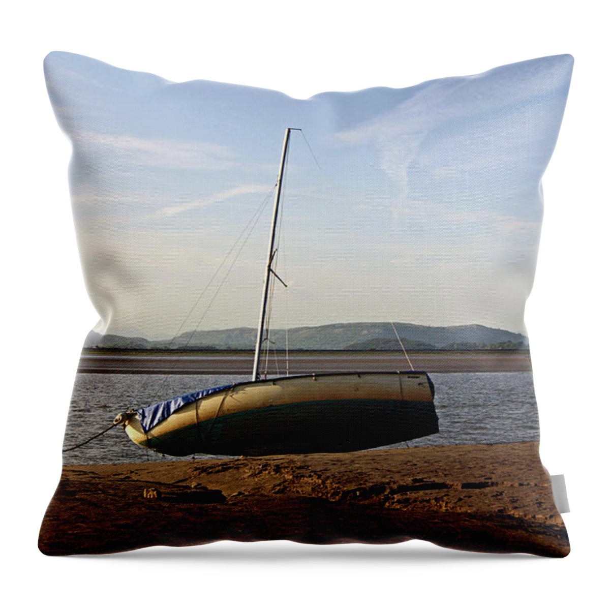 Cumbria Throw Pillow featuring the photograph 31/05/14 CUMBRIA. Arnside. by Lachlan Main