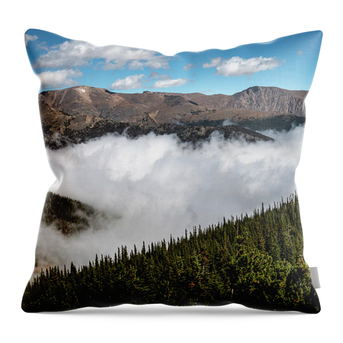 Above The Clouds Throw Pillow featuring the photograph Above The Clouds by George Buxbaum