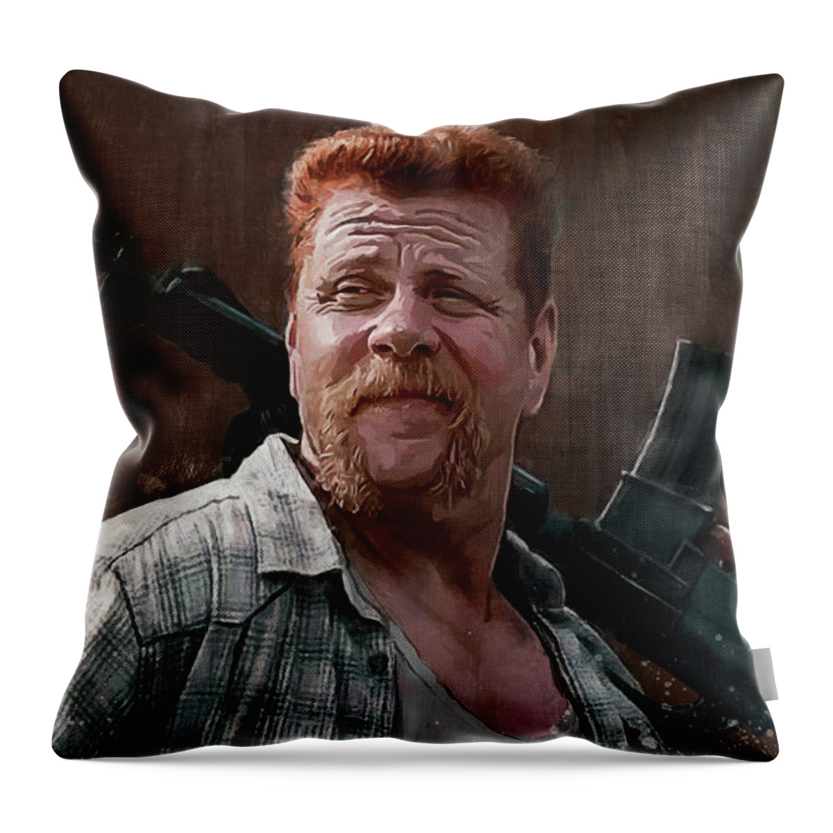 Abraham Ford The Walking Dead Throw Pillow For Sale By Joseph Oland