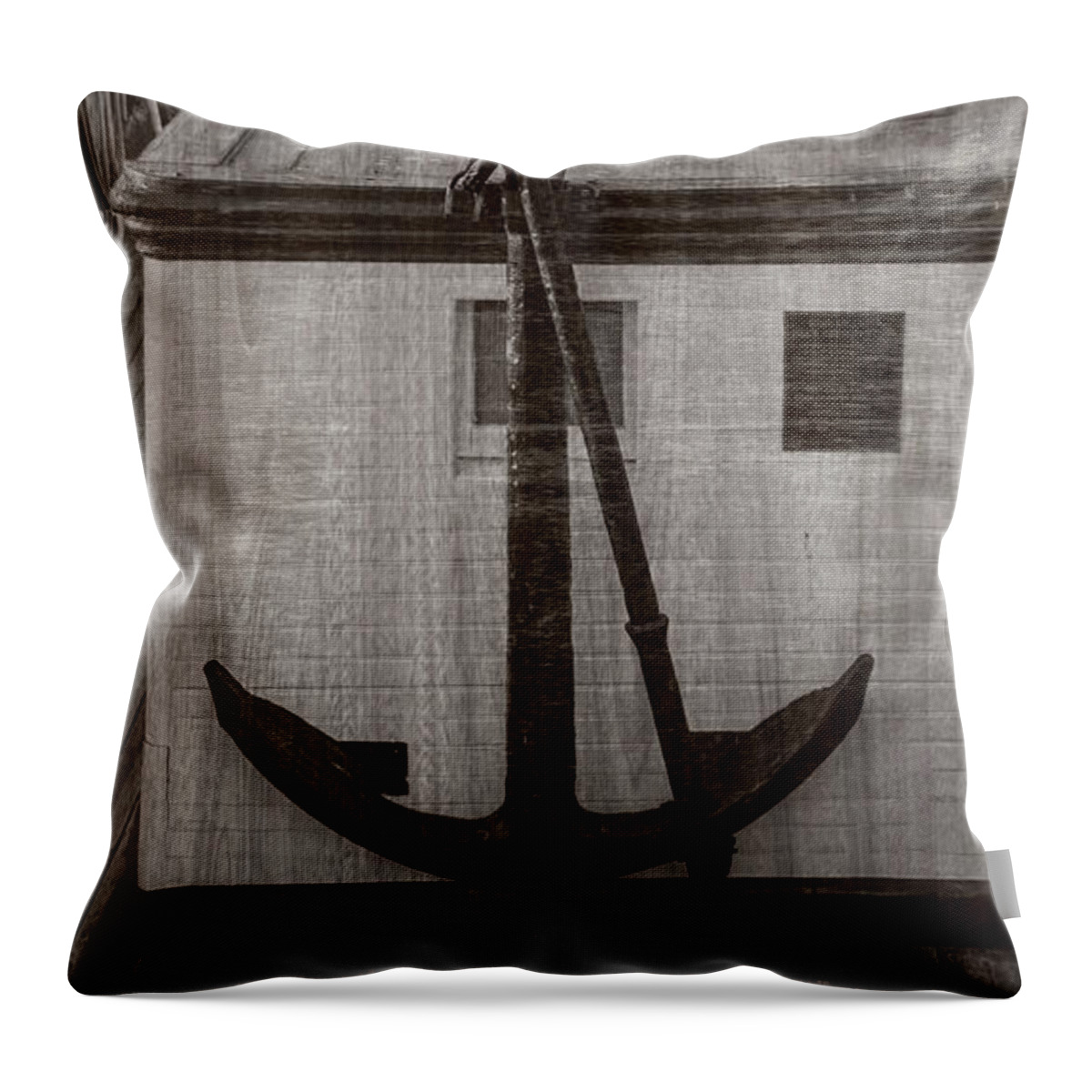 Anchor Throw Pillow featuring the photograph Anchors Away by Cathy Anderson