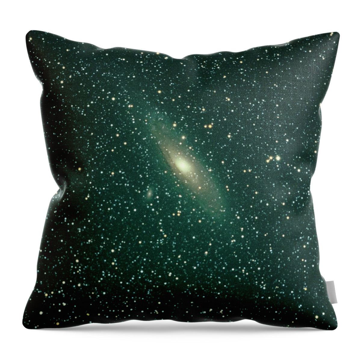 Majestic Throw Pillow featuring the photograph Andromeda Galaxy by Tpuerzer
