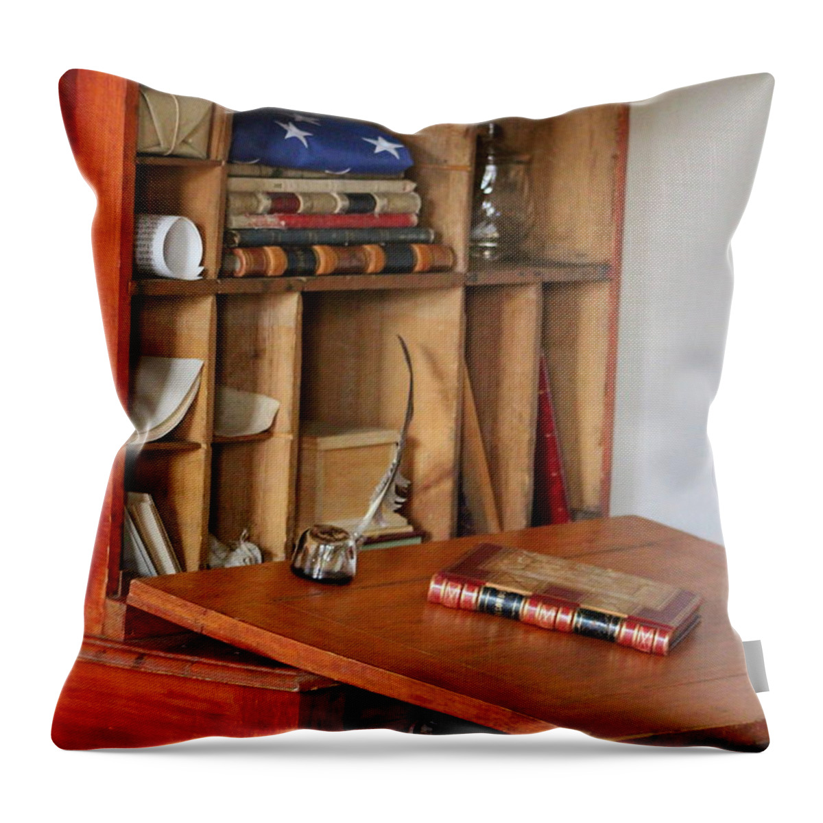Antique Writer S Desk Throw Pillow For Sale By Colleen Cornelius