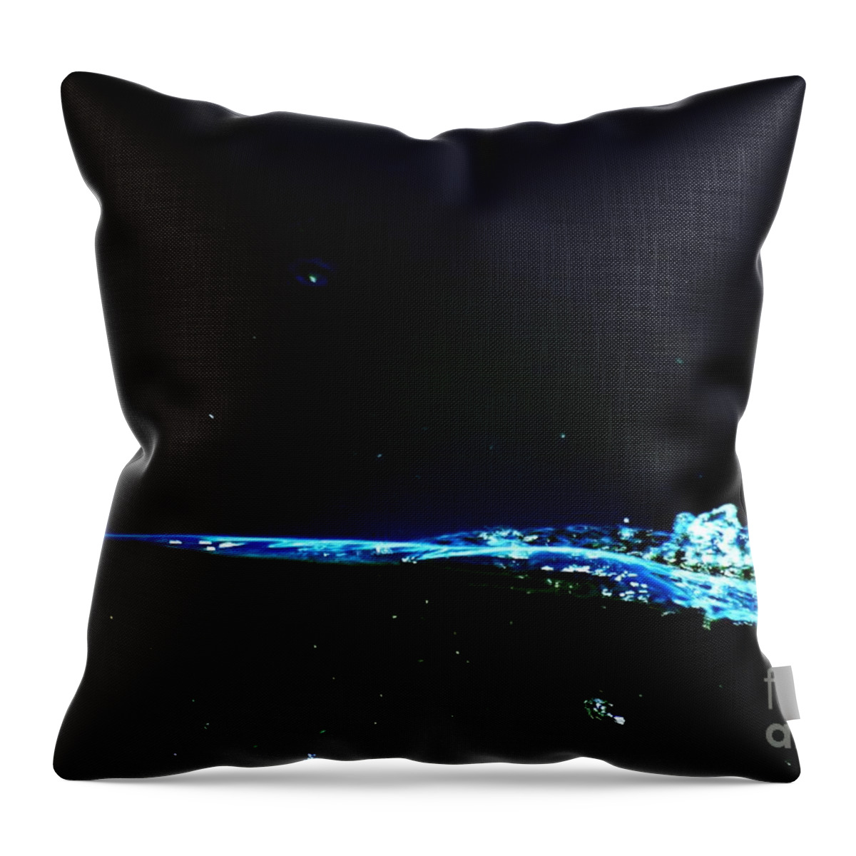 Waterfall Throw Pillow featuring the photograph At the Dropoff Point by Merle Grenz